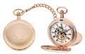 Produktbild: Eichmüller mechanische Messing Skelett Taschenuhr mit Kette und Uhrenbox 8214-02