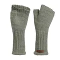 Produktbild: KNIT FACTORY - Cleo Handstulpen - Fingerlose Handschuhe - Gestrickte Handschuhe für Winter - Damen Handstulpen aus Wolle - Hochwertige Qualität - Urban Green