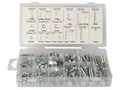 Produktbild: Toolland 240-teiliges Schrauben- und Muttern-Set aus verzinktem Stahl mit Federringen und Box,