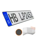 Produktbild: 1 Kennzeichen Carbon Optik 52 x 11cm Wunschennzeichen PKW Autokennzeichen Kfz