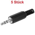 Produktbild: Klinke Stereo Stecker 3,5mm zum selbst löten Lötversion für Mikrofon Kopfhörer
