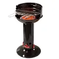 Produktbild: Barbecook Loewy 40 mini grill Holzkohlegrill BBQ mit Windschutz, Grillen für 4 Personen, schwarz, 40x40x75cm