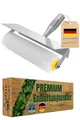 Produktbild: GREEN HOME Entlüftungsroller 25 cm | Profi Stachelwalze mit 11 mm Stacheln & Spritzschutz | Luftblasen-Entferner für Epoxidharz, Estrich & Ausgleichsmasse | Lösungsmittelbeständig | Profi Qualität