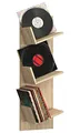 Produktbild: VCM Holz Wandregal | Wandboard mit DREI großen Fächer | Platz für 100 Schallplatten | kann auch für Bücher verwendet Werden | Maße: H. 106 x B. 33 x T. 26 cm - Sulda
