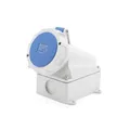 Produktbild: CEE Starkstrom Wand Dose IP67 Aufputz Blau Grau 32A, 3-polig, 230V, CE, SB, RoHS