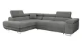 Produktbild: Mirjan24 Ecksofa Torezio mit Bettkasten, Einstellbare Kopfstützen, Sofa mit Schlaffunktion, Eckcouch für Wohnzimmer, Polsterecke, L-Form Couch mit Bettfunktion (Manila 16, Seite: Links)