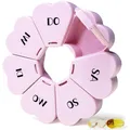 Produktbild: Tablettenbox 7 Tage Klein, Pillendose Klein Medikamentenbox Tabletten Wochenb...