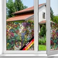 Produktbild: d-c-fix Fensterfolie Tulia - 45 cm x 2 m – selbstklebende Sichtschutzfolie mit modernem Muster für Glasflächen – selbsthaftend, blickdicht, dekorativ