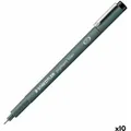 Produktbild: Staedtler 308 04-9 Pigment Liner Fineliner Pen for Writing & Technical Drawing - Black, 0.4mm (Box o (Schwarz, 10 x) (308 04-9)