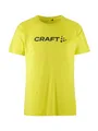 Produktbild: Craft CORE Essence Logo Tee | Sportshirt Herren L | N Light | Activewear für Herren aus recyceltem Polyester | Geschwungene Seitennähte | Quick Dry Tshirt Herren | Funktionsshirt Herren