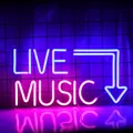 Produktbild: Live Music Leuchtreklame Musik Neonlichter Buchstaben Neonlicht Schild Neon B...
