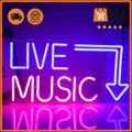 Produktbild: Neon Musik Schild Led Leuchtreklame Wanddekoration Party Club