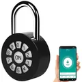 Produktbild: Xcase 2er Metall-Vorhängeschloss mit Zahlencode und App, Bluetooth, IP65