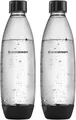 Produktbild: SodaStream DuoPack Fuse 2 x 1 Liter Kunststoffflasche – Spülmaschinenfest (BPA-frei) – Ersatzflaschen für SodaStream Wassersprudler mit PET-Flaschen