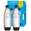 Produktbild: NEU Sodastream Flaschen Fuse 1L Schwarz 2er Pack spülmaschinenfest BPA frei