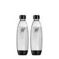 Produktbild: SodaStream 0,8L FUSE Kunststoffflasche - kompatibel mit 2er Pack, Schwarz 
