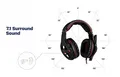 Produktbild: Klim Mantis 7.1 Surround Sound USB Gaming Headset for PC PS4* PS5* black red