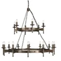 Produktbild: Elstead Lighting Kronleuchter Crownwell, Bronze, Metall, 128.5 cm, Grüner Punkt, RoHS, Lampen & Leuchten, Innenbeleuchtung, Hängelampen, Kronleuchter