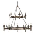 Produktbild: Elstead Cromwell Kronleuchter E14 18-fach Alte Bronze, Made in UK