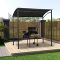 Produktbild: BBQ Pavillon Anthrazit Stahl Grillpavillon Grillzelt Grillüberdachung DE