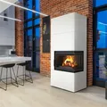 Produktbild: Kamineinsatz Stahl Kratki Simple Box 8 kW Ø 200 Bianco Holzkamin EEK- A