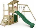 Produktbild: Spielturm Fatmoose FruityForest Fun XXL mit Schaukel und Rutsche in Grün