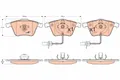 Produktbild: GDB1554 TRW Bremsbelagsatz, Scheibenbremse für AUDI,AUDI (FAW)