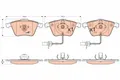 Produktbild: TRW GDB1554 Bremsbelagsatz, Scheibenbremse für AUDI