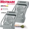 Produktbild: 2 x Westmark Eierteiler Duplex Eierschneider Schneiden Ei Küchenhelfer Aluminium