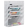 Produktbild: Metall Zeitschriftenhalter | Wandmontage | A4 Organizer | 32x10x40 cm