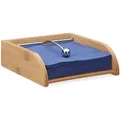 Produktbild: Relaxdays Serviettenhalter, Hellbraun, Holz, Metall, 19x6x19 cm, Kochen, Küchenhelfer, Sonstige Küchenhelfer