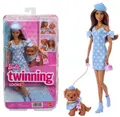 Produktbild: BARBIE DOLL Twinning Looks doll + dog JFP38 Mattel
