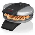 Produktbild: Waffeleisen Herzform Cloer klassische Herzwaffel silber Antihaft (B-Ware)