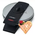 Produktbild: Waffeleisen Cloer-1629 silber für klassische Herzwaffeln 930 W
