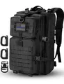 Produktbild: Hannibal Tactical 40L Militär Taktischer Rucksack US Cooper Rucksack Armee Assault Pack 3 Tage Bug Out Go Bag Trekking Wanderrucksack Schwarz,Black