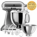 Produktbild: KitchenAid Artisan Küchenmaschine 4,8L 5KSM175 Kontur-Silber Zubehöraktion