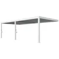 Produktbild: Weide Pergola Deluxe Plus Wand Pavillon Terrassenüberdachung Aluminium 4 x 8 M, BxTxH: 800x400x255 cm weiß 800 cm x 255 cm x 400 cm