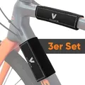 Produktbild: Villkin Fahrrad Rahmenschutz - 3 Stück – Kratzschutz für Fahrräder & E-Bikes | 3 Größen | Neopren Transportschutz für Fahrradträger