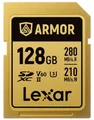 Produktbild: LEXAR SDXC Pro Gold Series ARMOR UHS-II 128GB IP68 R280/W210 Karte