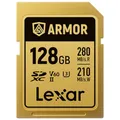 Produktbild: LEXAR Pro Gold Series Armor UHS-II SDXC-Karte, 128 GB, IP68, R280/W210MB/s, SDXC-Karte
