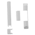 Produktbild: Aubi Abdeckkappen Set weiß für Ecklager + Lenkerlager EK001, EK211, LK006, LK330