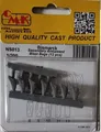 Produktbild: MW22 CMK NS013 BISMARK-SECONDARY ARMAMENT BLAST BAGS 12 ZUBEHÖR 1/200