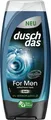 Produktbild: duschdas 3in1 Duschgel & Shampoo For Men 225 ml Flasche