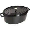 Produktbild: Staub La Cocotte Cocotte 41 cm, oval, Schwarz, Gusseisen