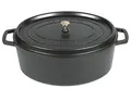Produktbild: STAUB Bräter oval 41cm Gusseisen schwarz 12L Induktion emailliert
