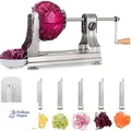 Produktbild: Spiralschneider Gemüse 6 Klingen Edelstahl 304