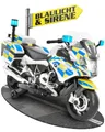 Produktbild: Hecht Elektro-Kindermotorrad BMW Police R1200RT mit Sirene und Blaulicht, Belastbarkeit 30 kg, 12V/7Ah Akku, 35W, 3 – 6 km/h