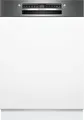 Produktbild: Bosch Einbau-Geschirrspüler SMI4HTS00E Serie 4 | teilintegriert 60 cm | 13 Maßgedecke | Home Connect | Edelstahl, D (Spektrum A bis G)