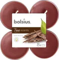 Produktbild: Bolsius Duftteelichte Maxi Oud Wood, Höhe 1,17 cm, Ø 4,5 cm, 6er Pack Teelicht