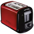 Produktbild: Moulinex LT261D Subito - Roter Doppelschlitz-Toaster | Brötchenaufsatz | 850 Watt | Variable Bräunungsstufen | Rot/Schwarz